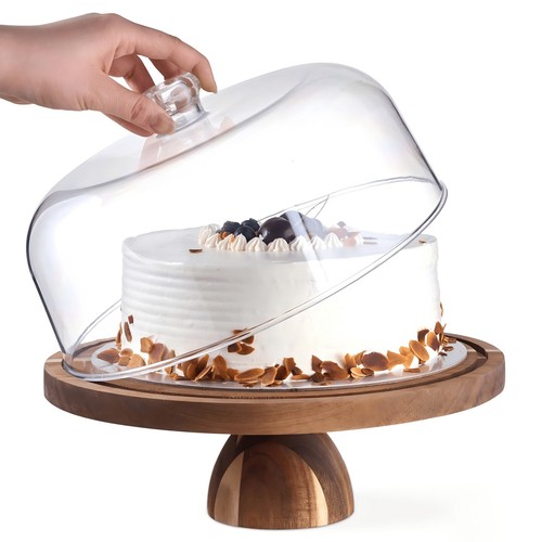 Wooden cake stand - 12",
