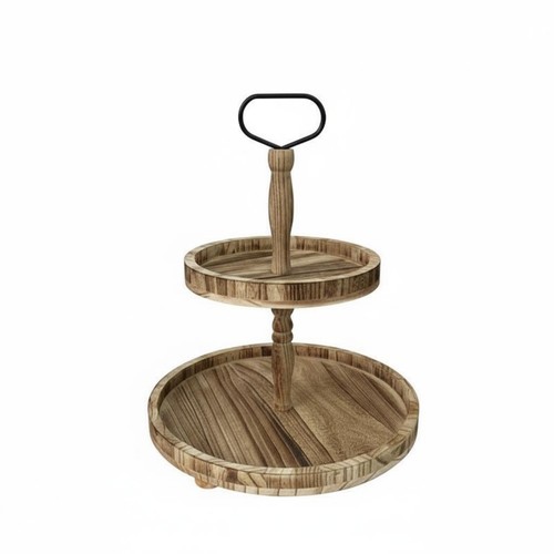 Wooden pastry stand two - stand, tier