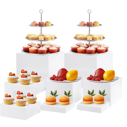 8pcs acrylic buffet - acrylic, riser