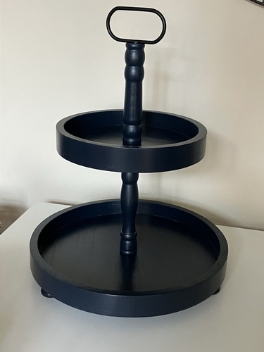 New blue wooden - 2, tiered
