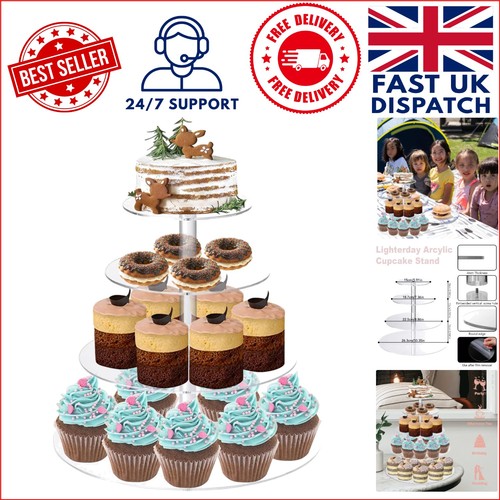Versatile tier acrylic cake - tier,