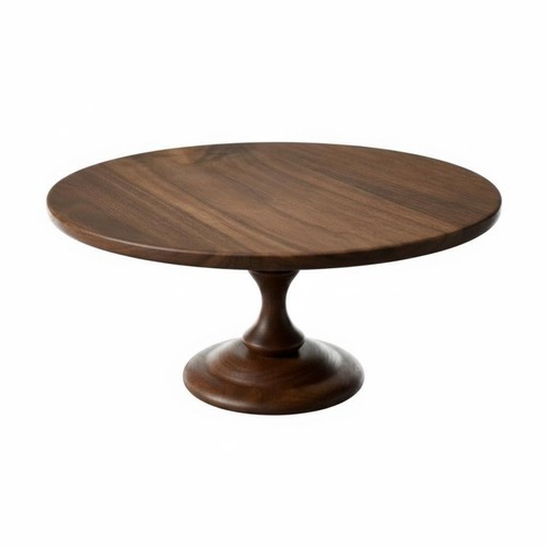 Wooden cake stand - cake, hand