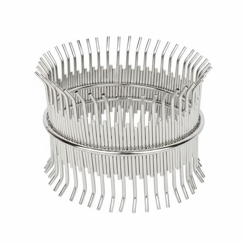 Stainless steel dessert stand - steel,