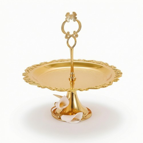 Dessert stand with - with, handle