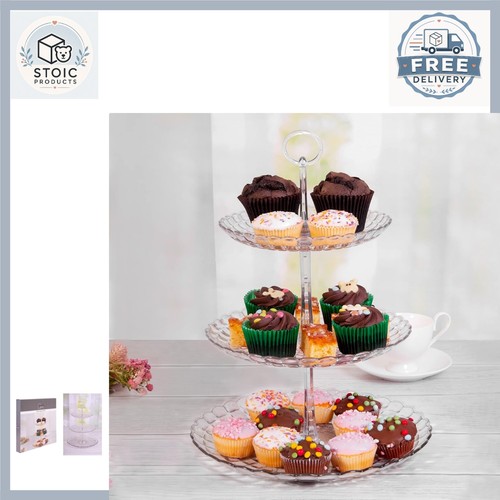Tier cake stand - cake, clear