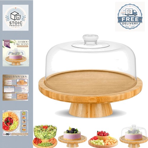 30cm round bamboo - bamboo, stand
