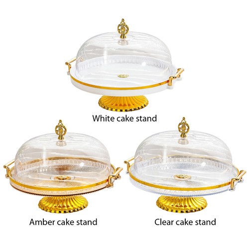 Large cake stand with lid - stand, dome