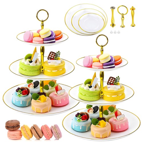 2pcs tier cupcake stand cake - 2pcs,
