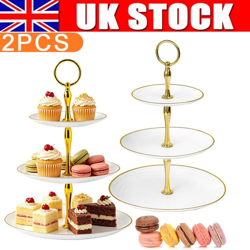 Tier round white plastic - 3,